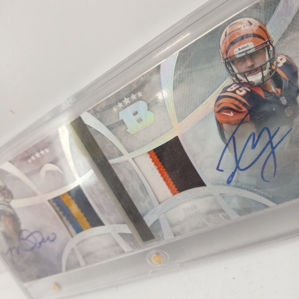 2013 Topps Five Star Futures Dual Autograph Book Card Manti Te'o & Tyler Eifert